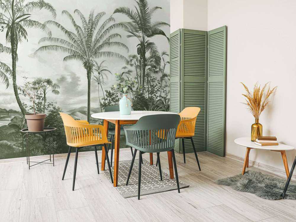 Romantiska tropiker gröna