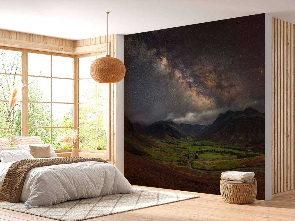 The Milky Way above Mickleden Valley, Lake District