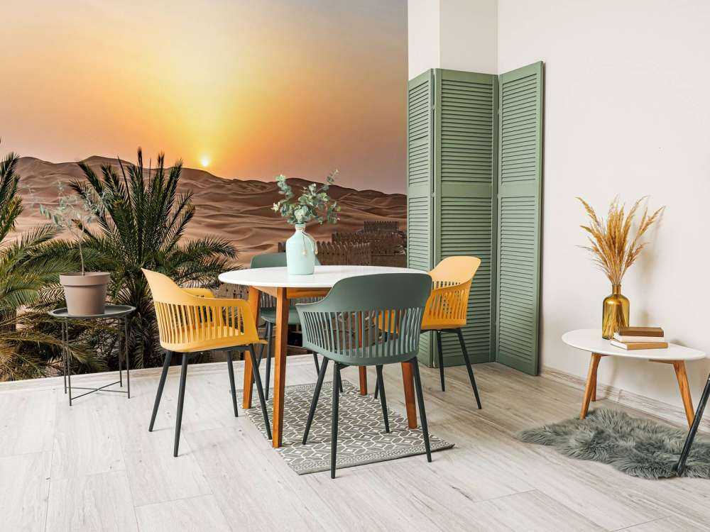 Abu Dhabi i solnedgången