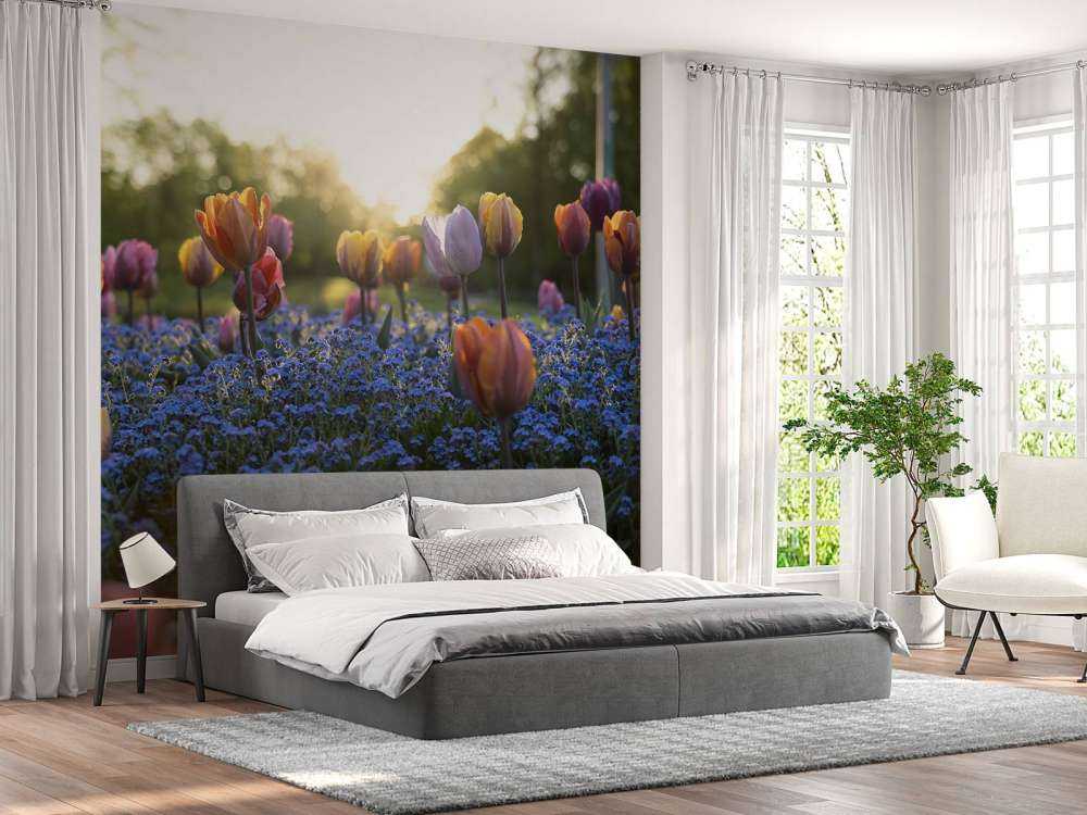 Munter tulipanfelt