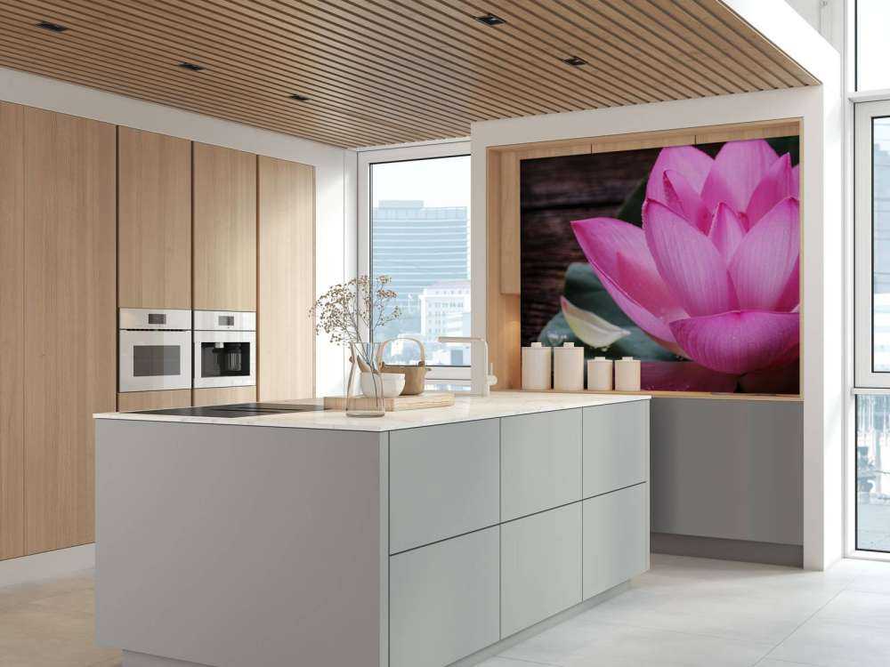 Nærbillede lyserød lotus