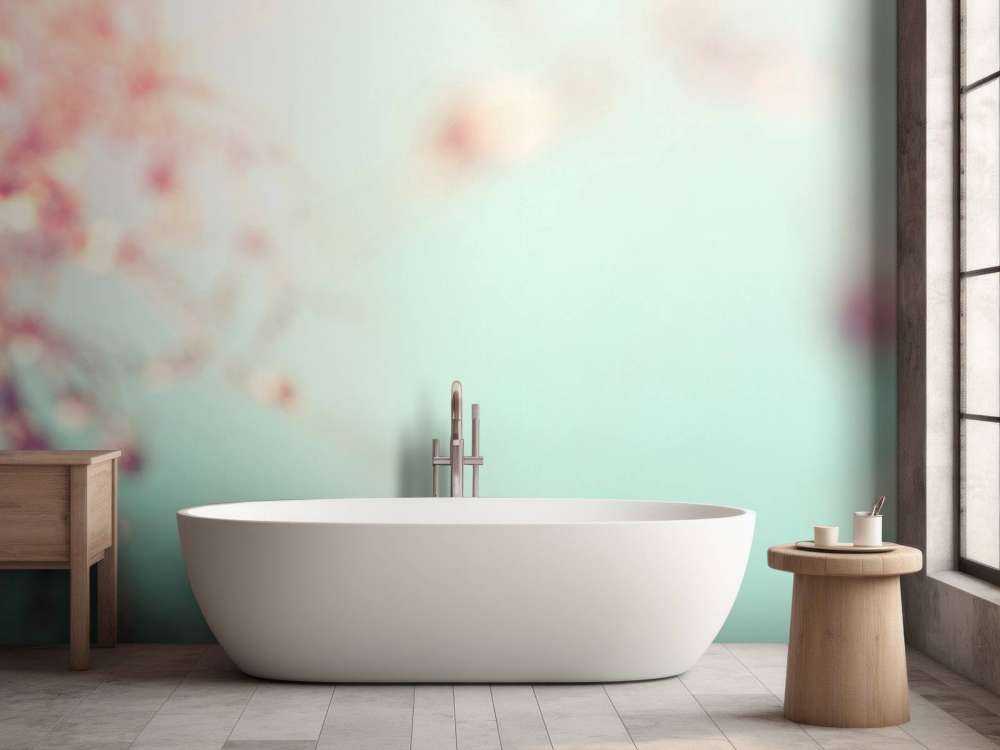 Lyserød blomst gren