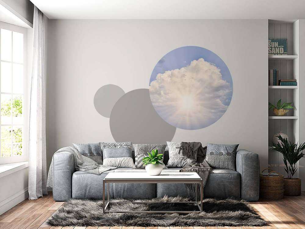 Solens stråler gennem skyerne