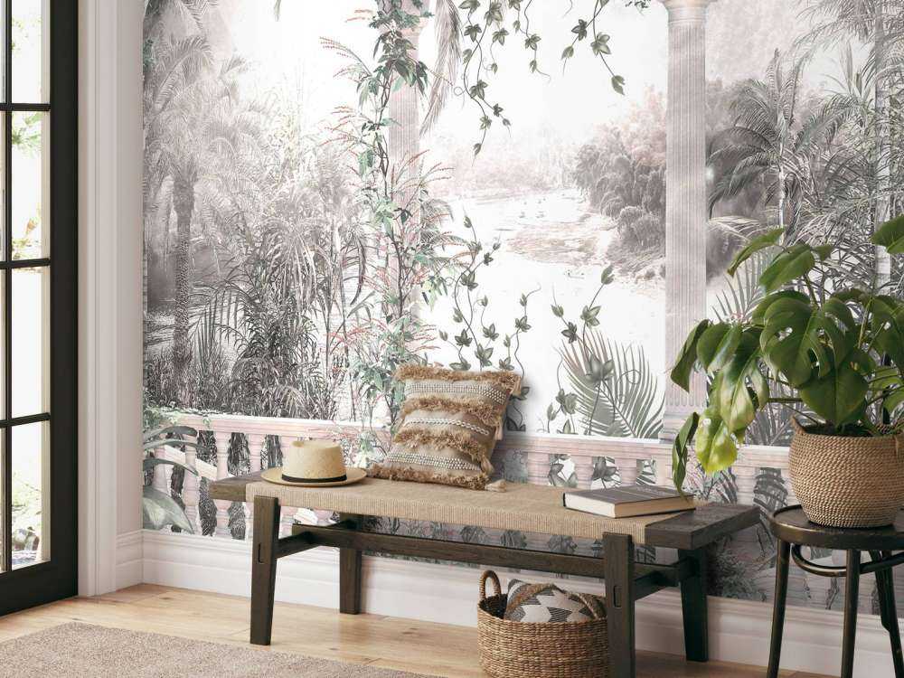 Tropiske træer og blade