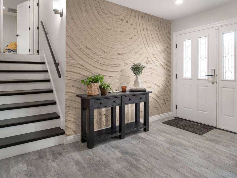 Zen-cirkler med grov struktur i taupe