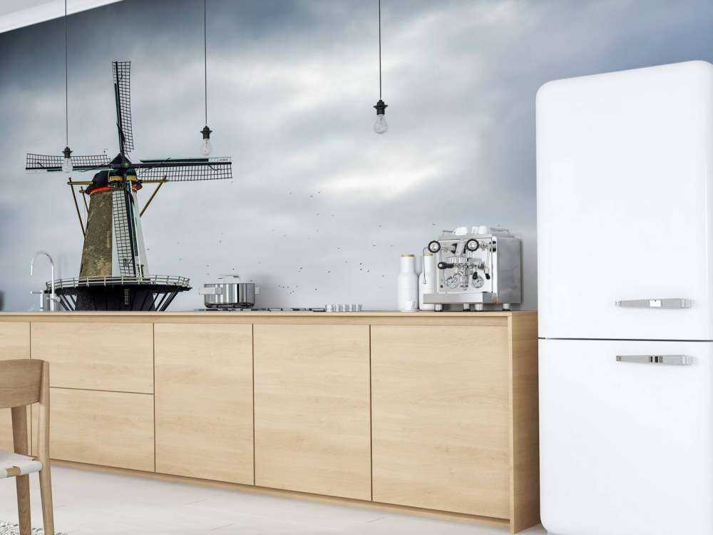 Mølle med stormbølger