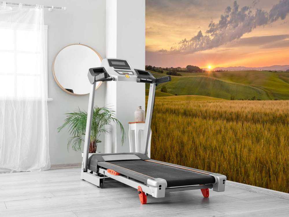 Solnedgang i italiensk landskab