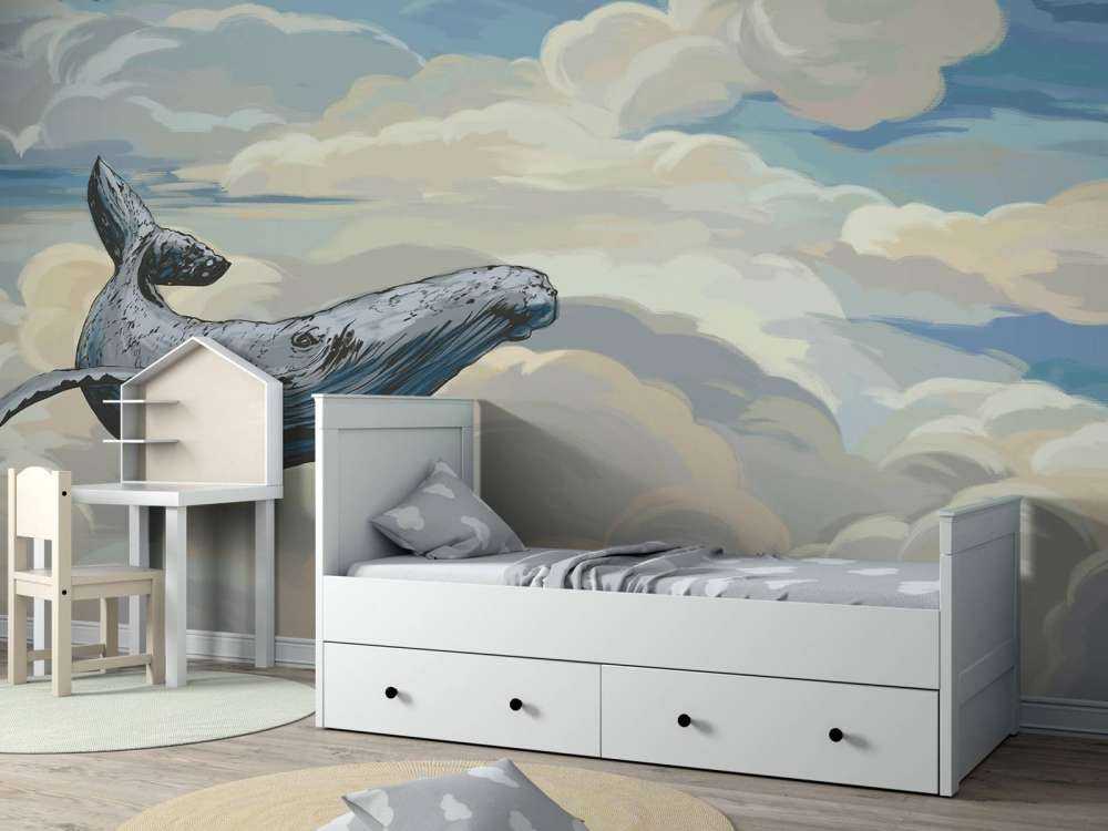 Hval gennem skyerne