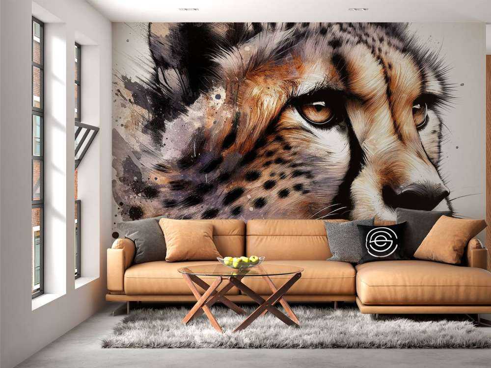 Akvarel Gepard