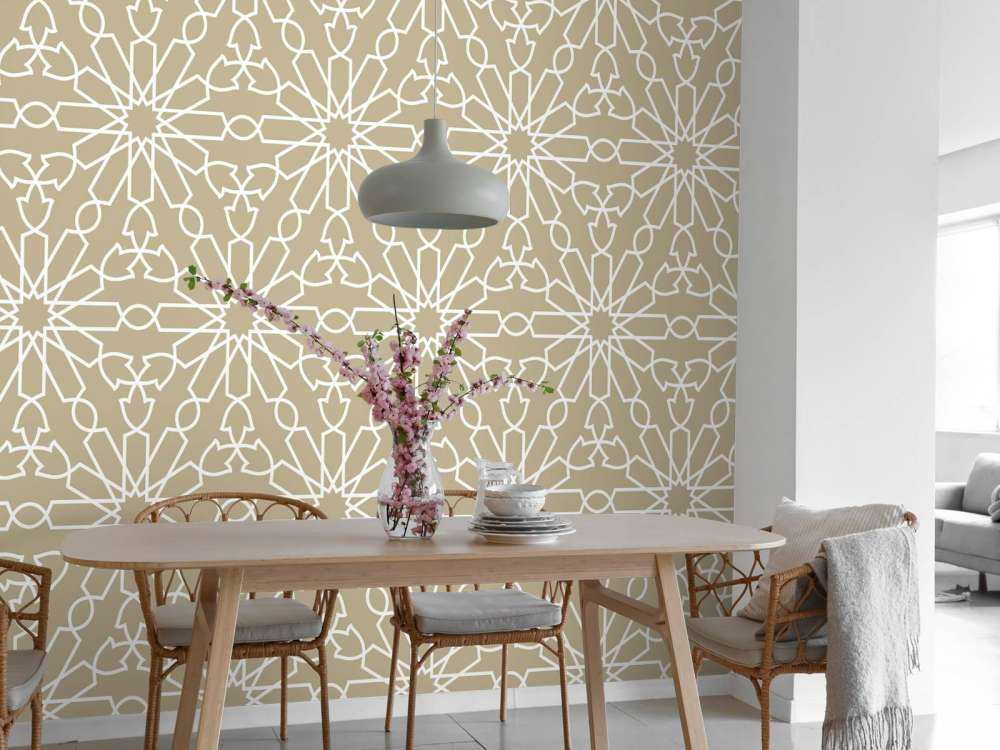 Geometriske blomster, guld