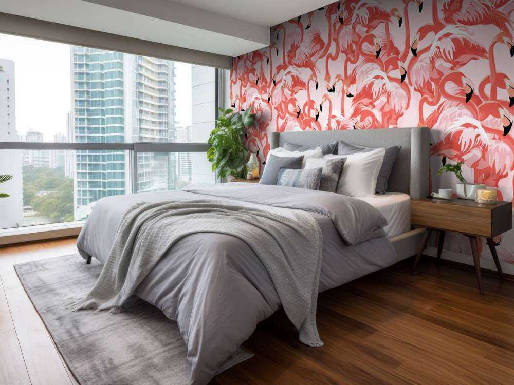 Eksotiske flamingoer