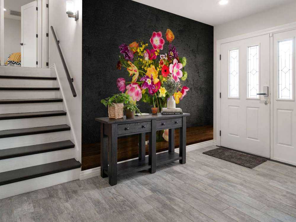 Farverig buket af blomster