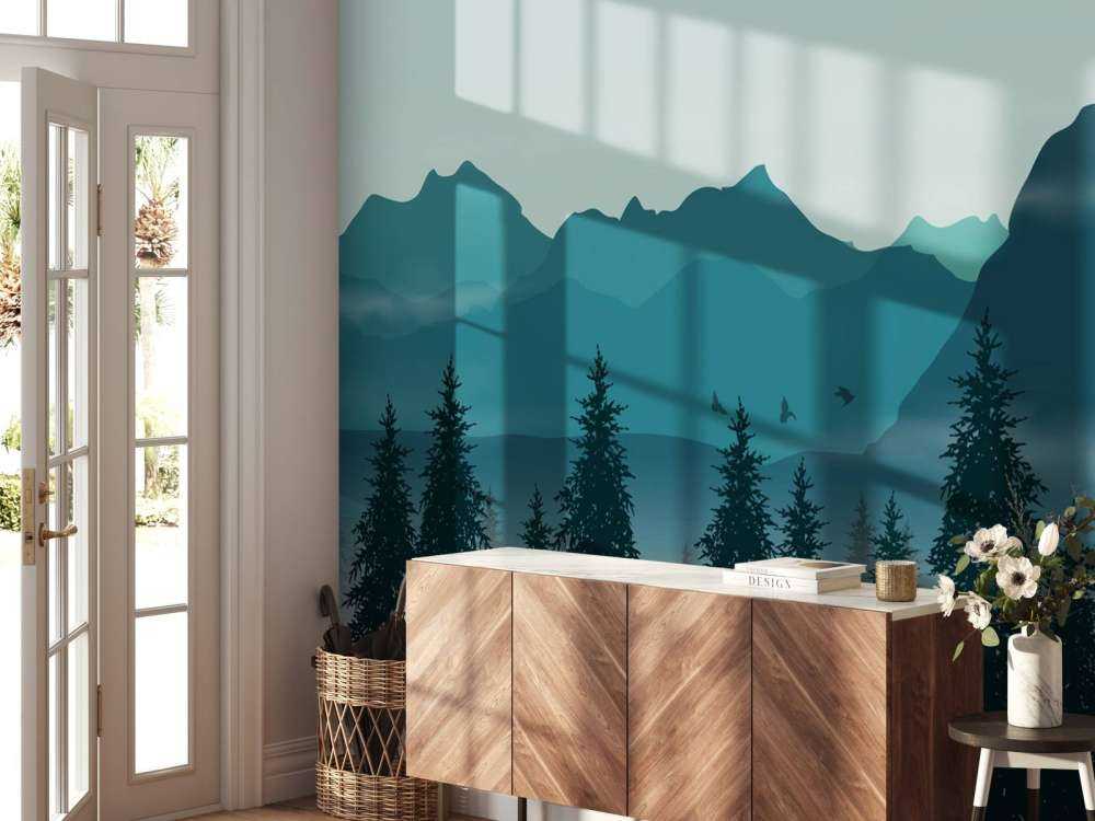 Illustration af skov