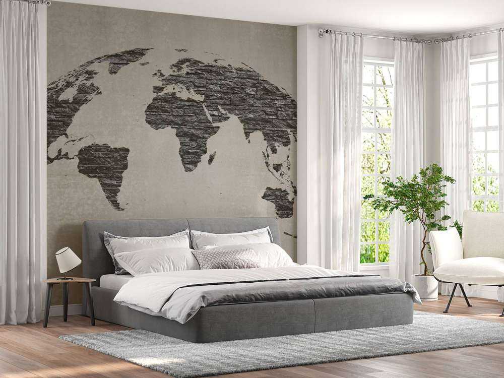 Verdenskart mørke steiner