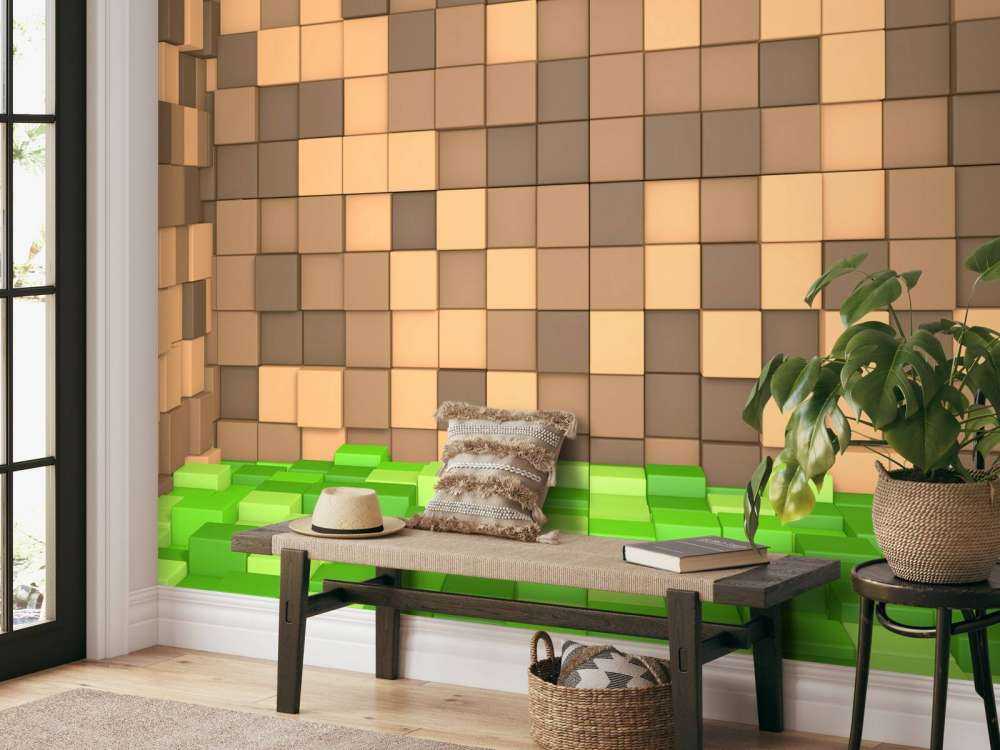 3D Minecraft Landskap