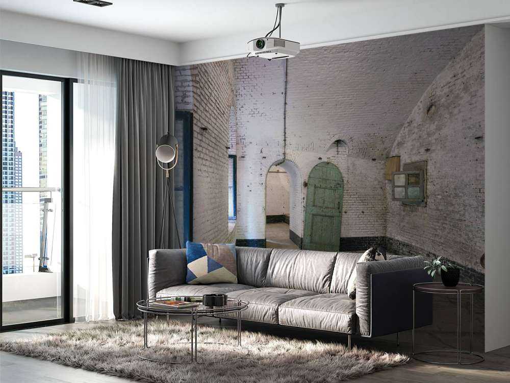 Grønn dør i gammel bygning