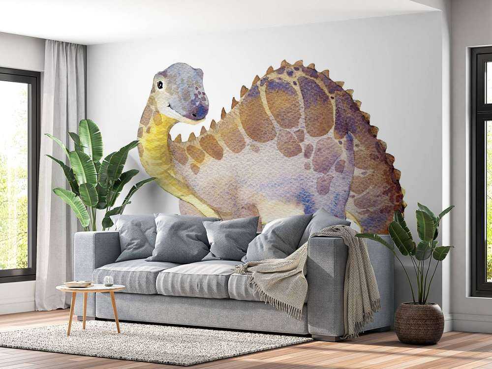 Dinosaur fra akvarell