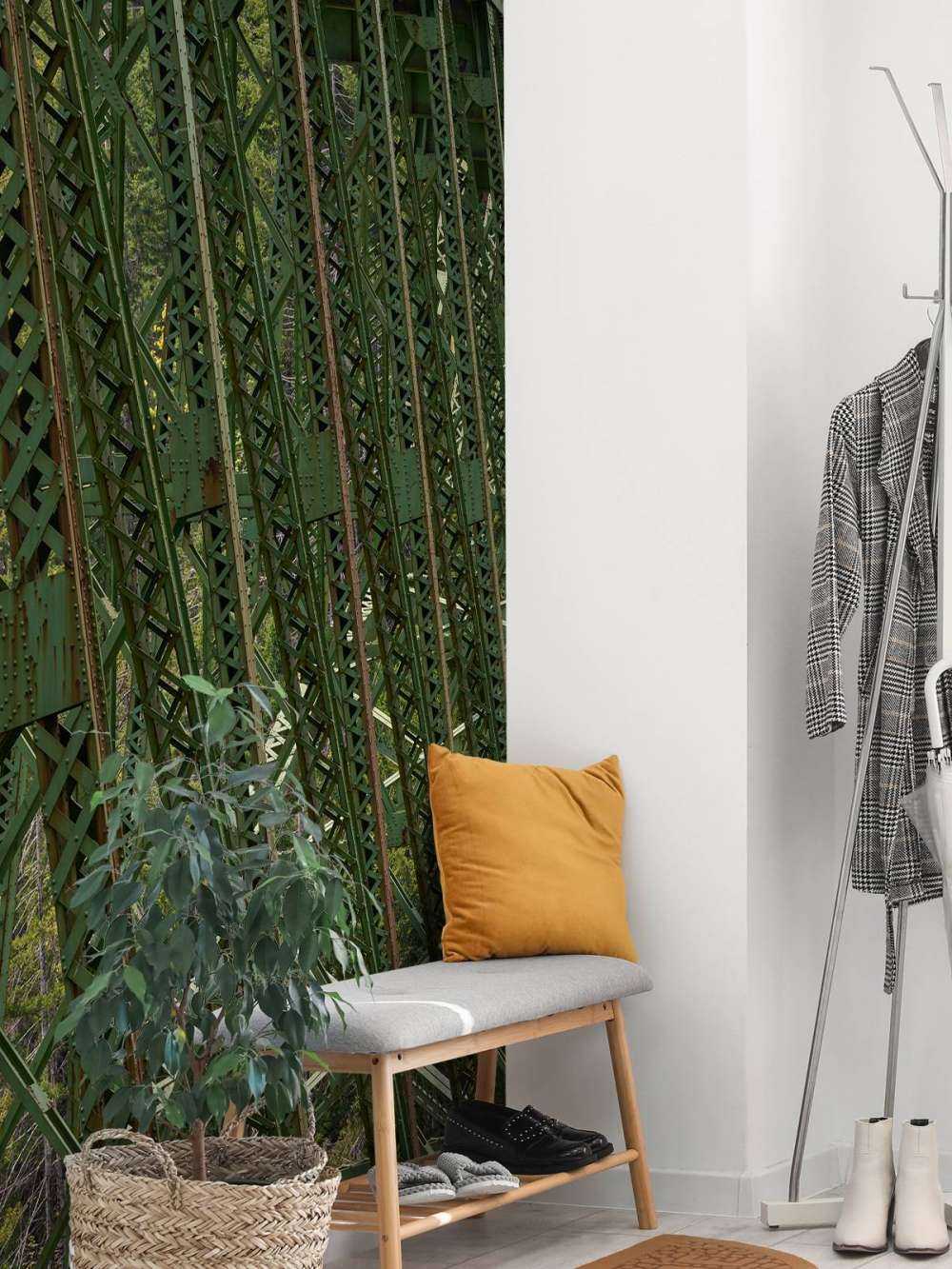 Stålkonstruksjon gammel jernbanebro