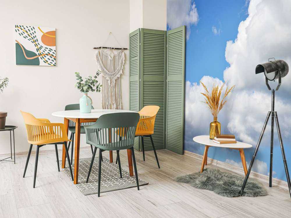 Nydelig overskyet landskapp