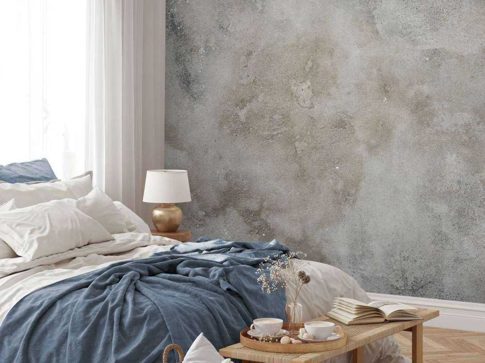 Gammel forvitret stukkatur