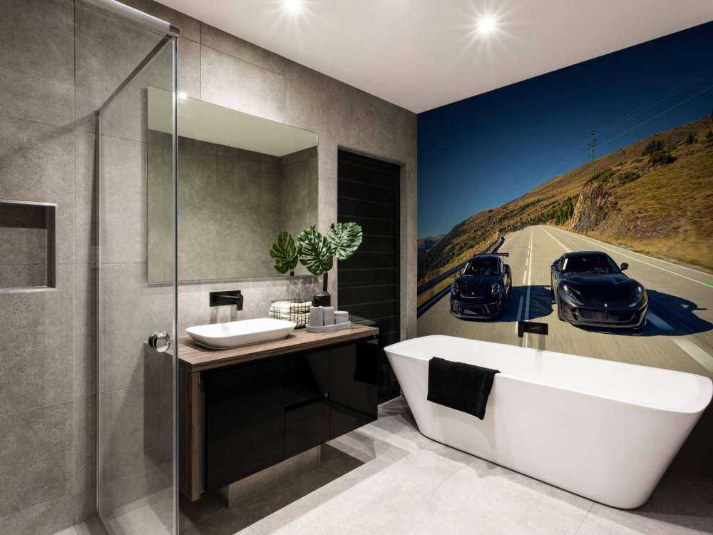 Svart superbiler i fjellene