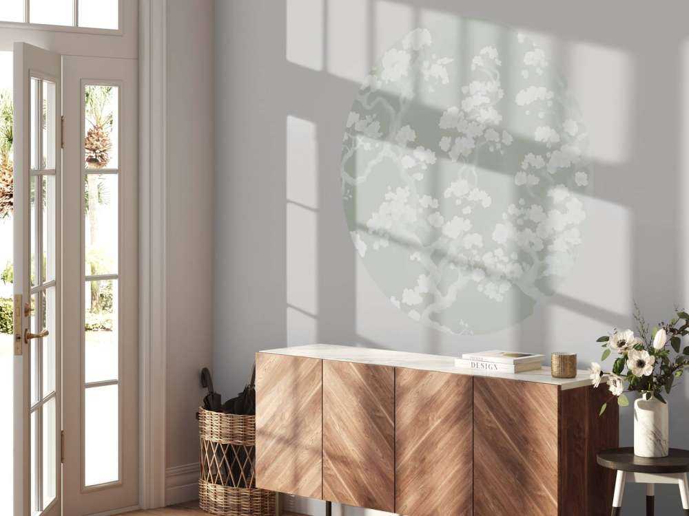 Vidunderlig blomstrende skog - grønn