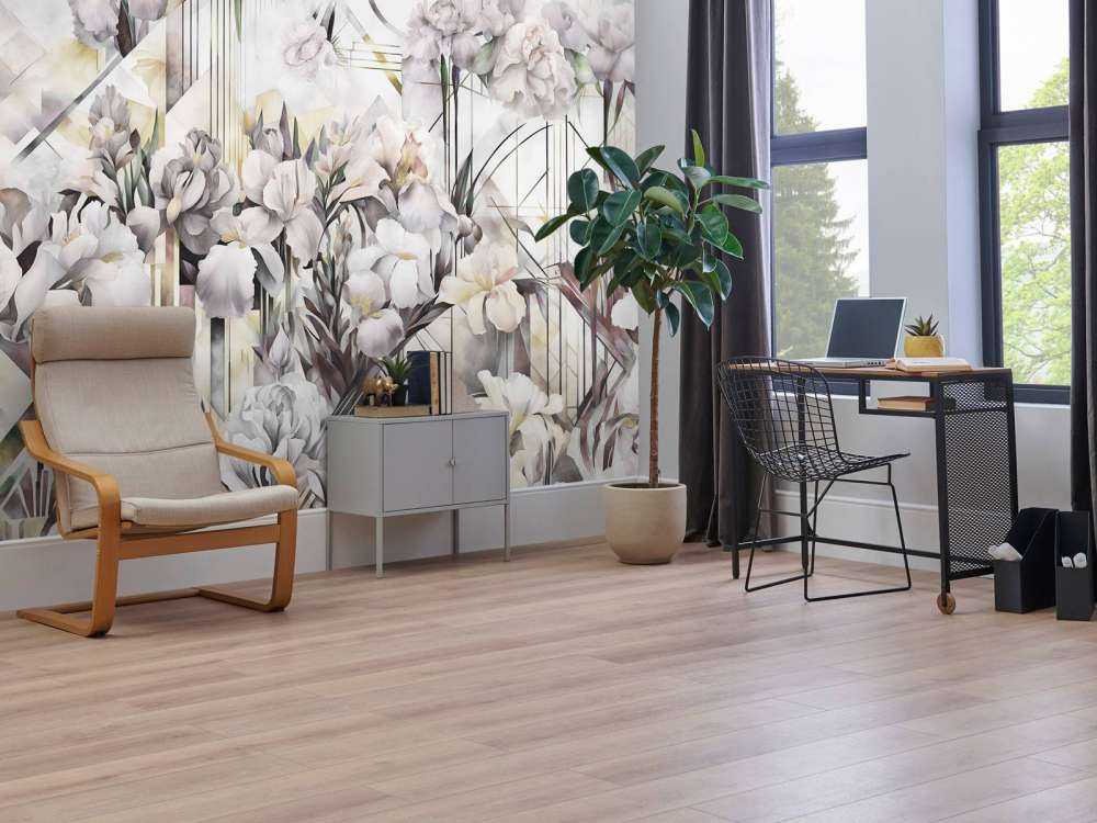 Kjempestore akvarelliris i beige