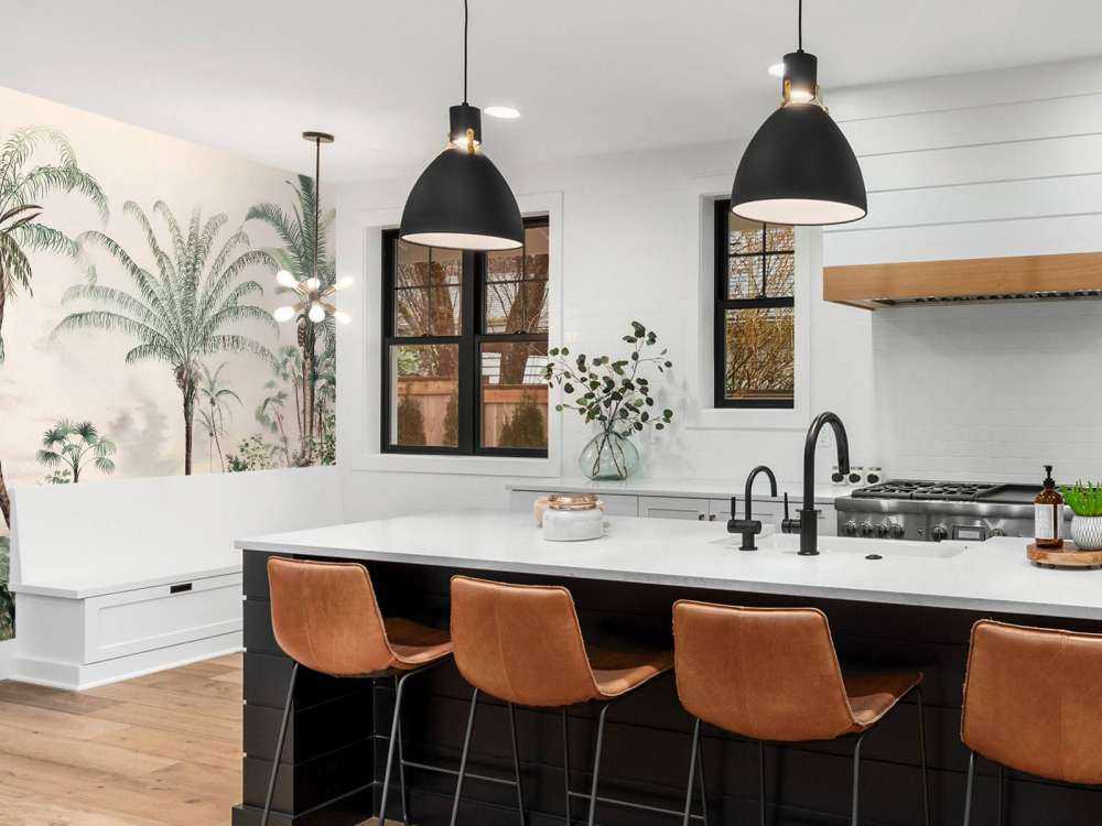 Romantiske tropiske mørkegrønn