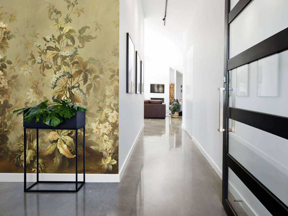 Vintage olivengrønn klematis