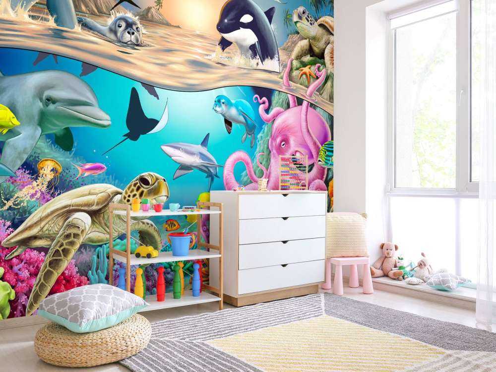 Under and over the sea