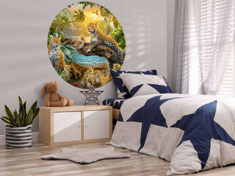 Leopards Family in the Bay