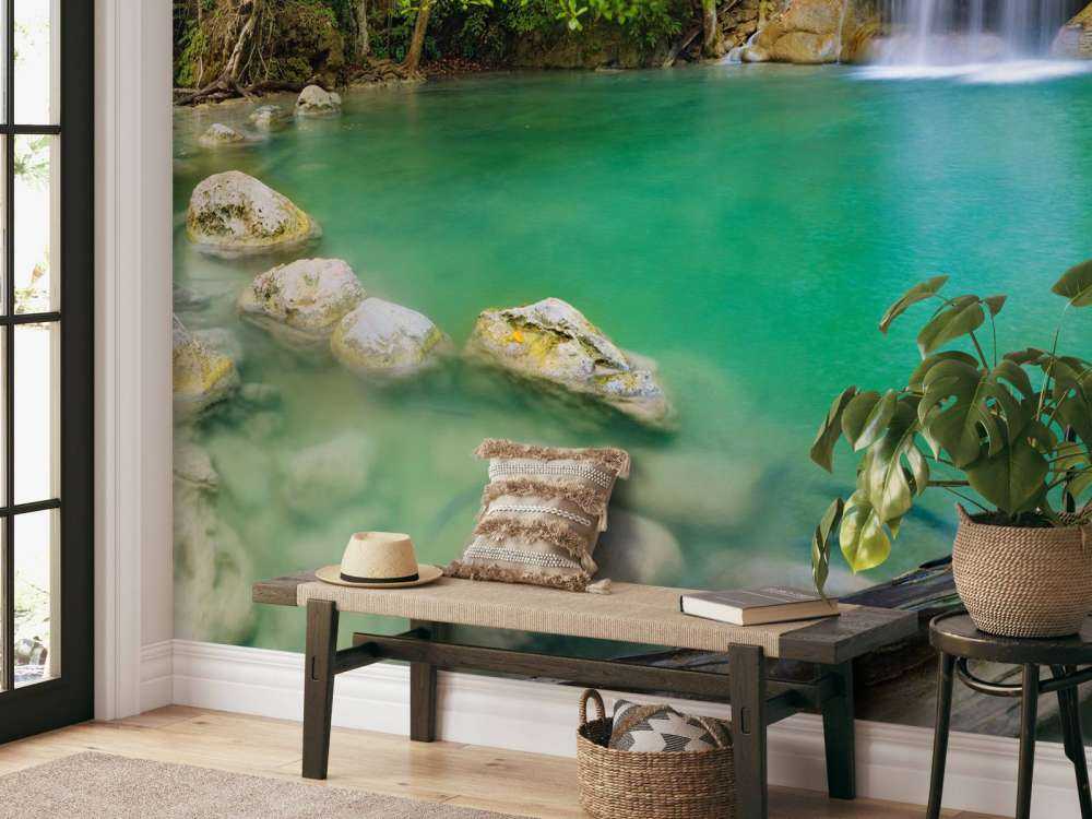 Vakker foss i Thailand