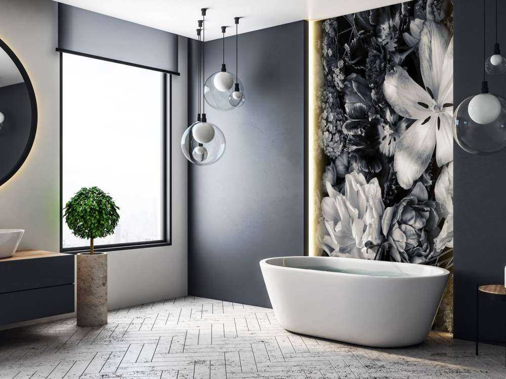 Bukett med forskjellige blomster