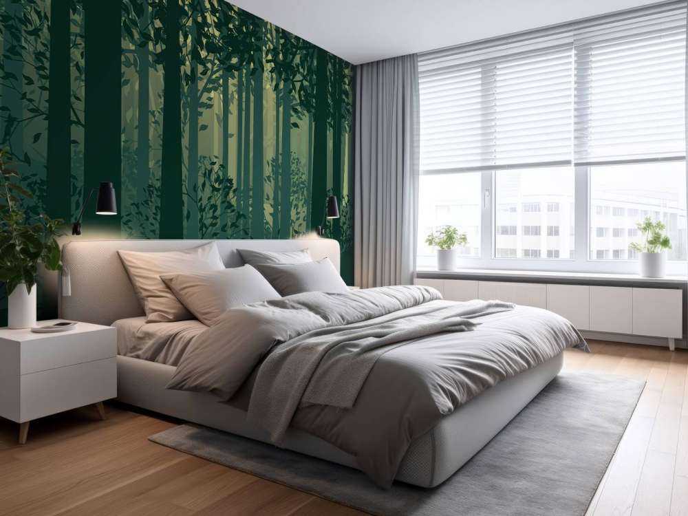 Abstrakt skoglandskap