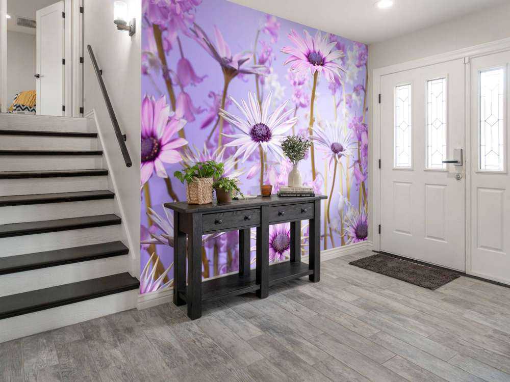 Fargerike lilla blomster