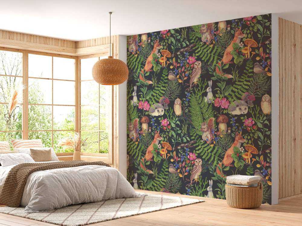 Mörkt skogsmönster