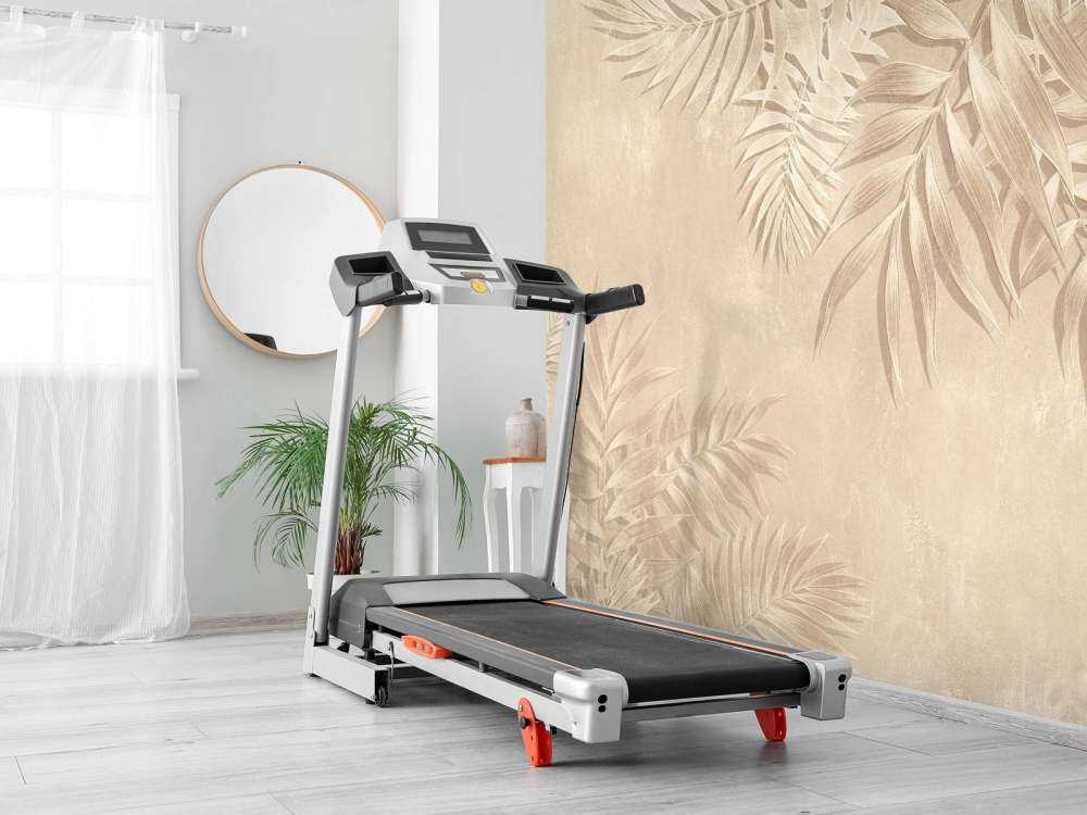 Strukturerade palmblad, beige