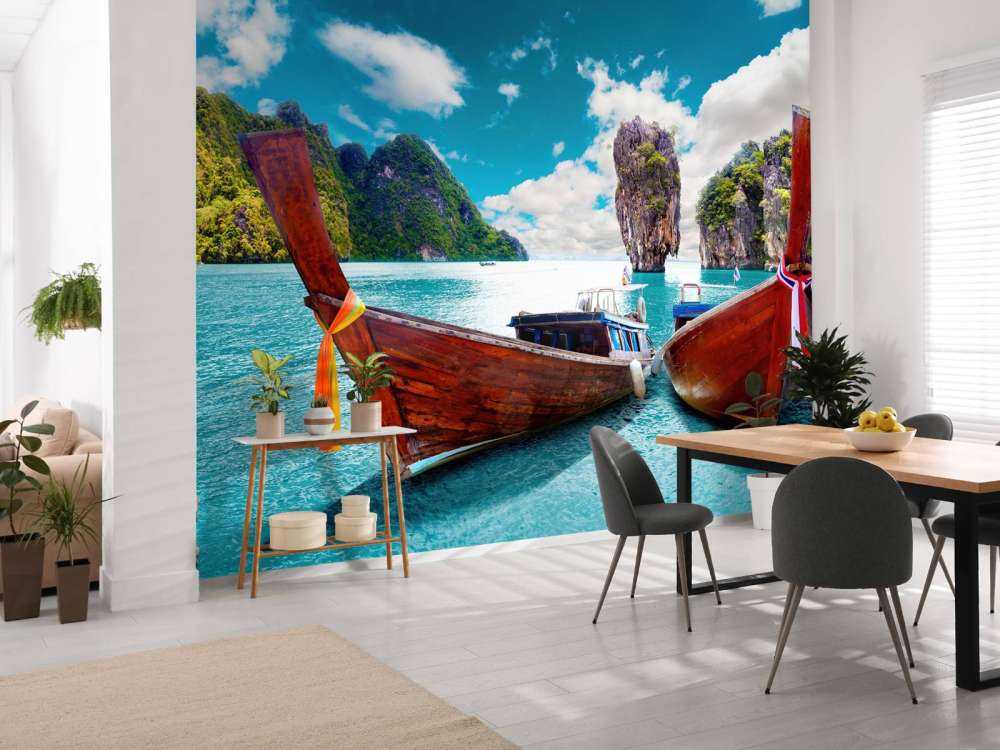 skog och öar i Thailand