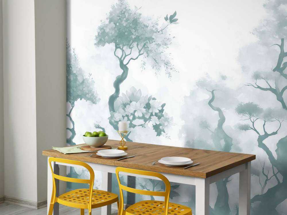 Blommande träd Grönt