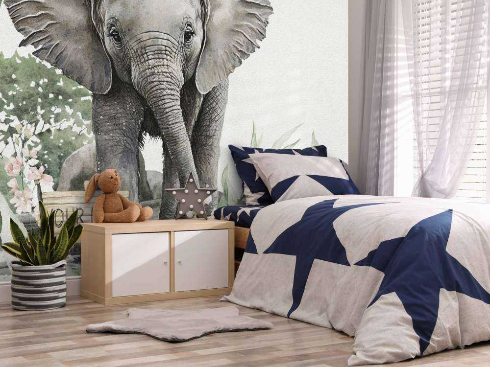 Elefant i djungeln