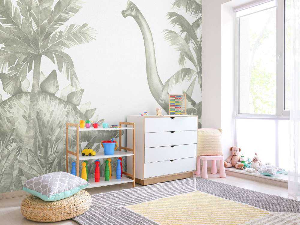 Dinosaurier i grönt