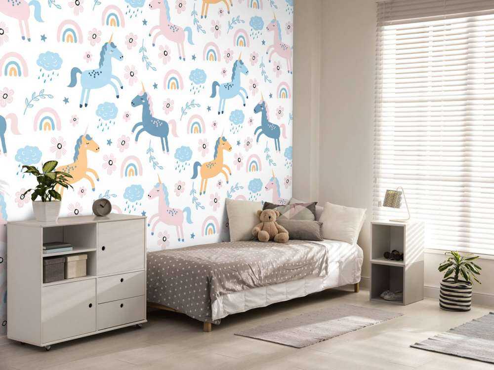 Enhörning med regnbåge