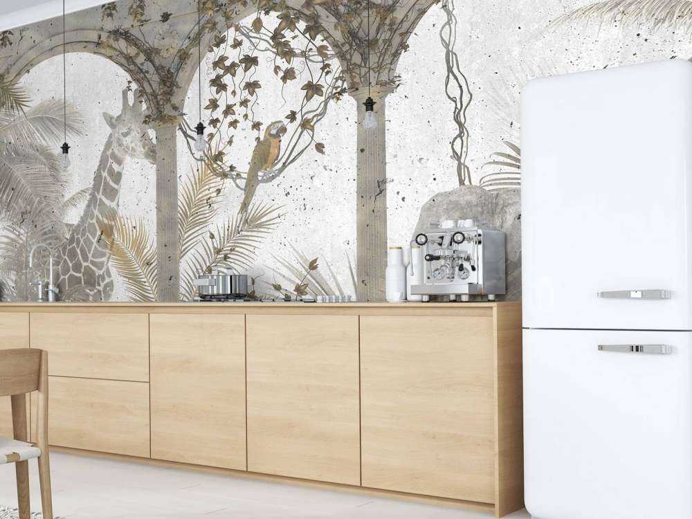 Övergiven byggnad i djungeln