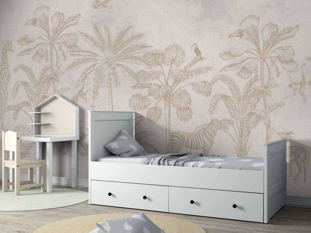 Animal jungle taupe