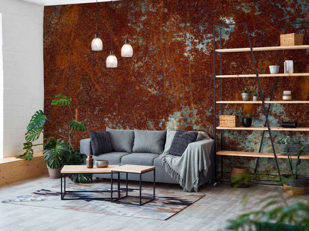 Rostig metallstruktur