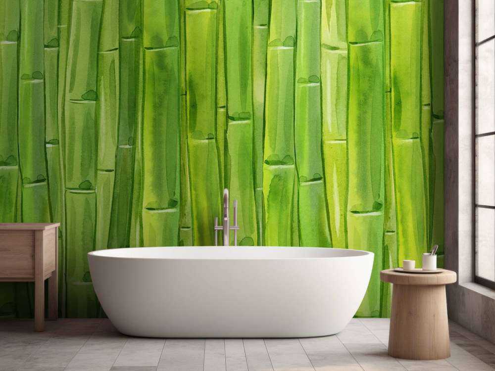 Akvarell bambu