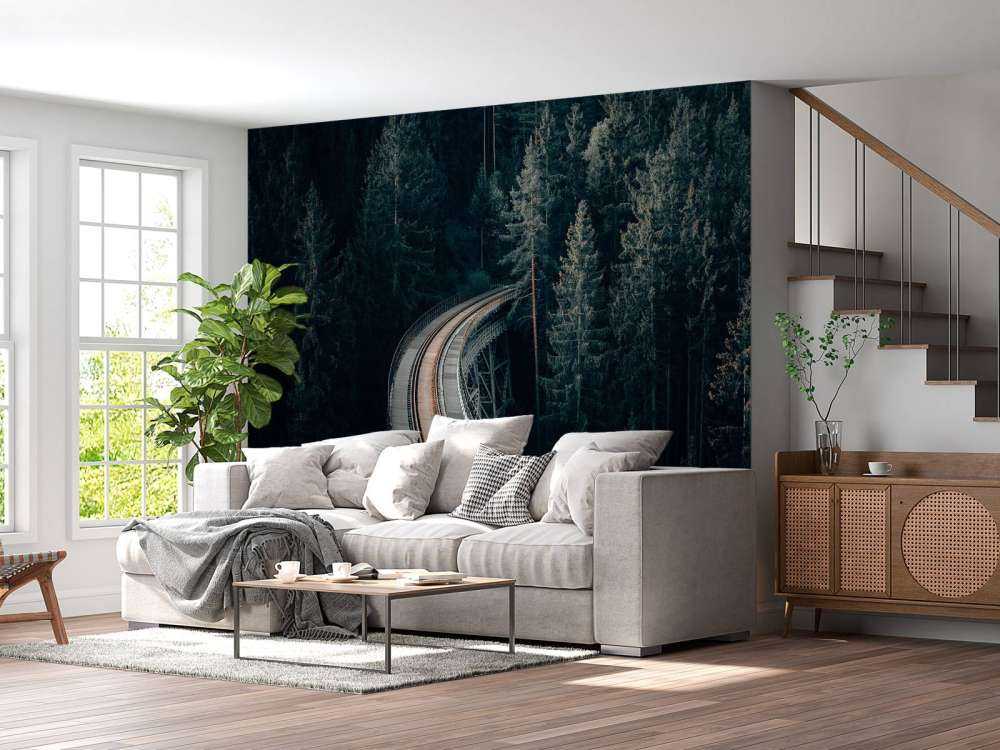 En gammal övergiven järnväg