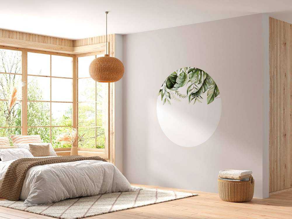 Tropiska akvarellblad