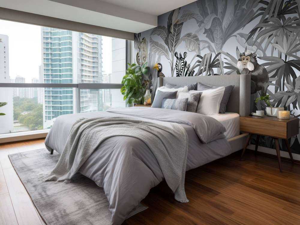 Djungel full av djur