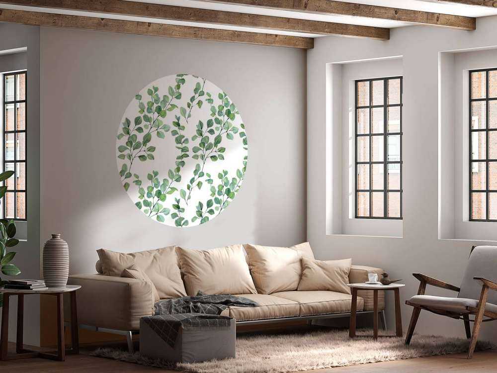 Akvarell blad och grenar